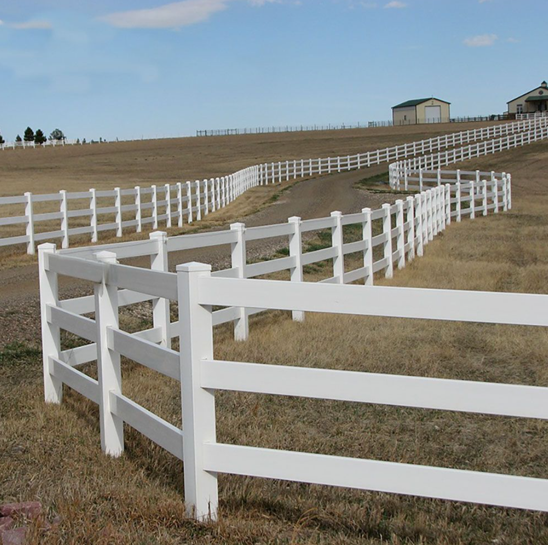 Los Angeles Vinyl Ranch Rail Fence Manufacturing and Installation
