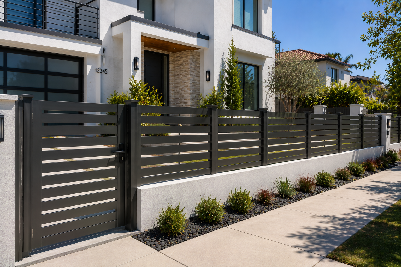 Los Angeles Aluminum Semi Privacy Fence
