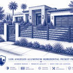 Los Angeles Aluminum Horizontal Picket Fence Los Angeles Aluminum Horizontal Picket Fence