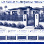 Los Angeles Aluminum Semi Privacy Fence Los Angeles Aluminum Semi Privacy Fence
