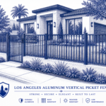 Los Angeles Aluminum Vertical Picket Fence Los Angeles Aluminum Vertical Picket Fence