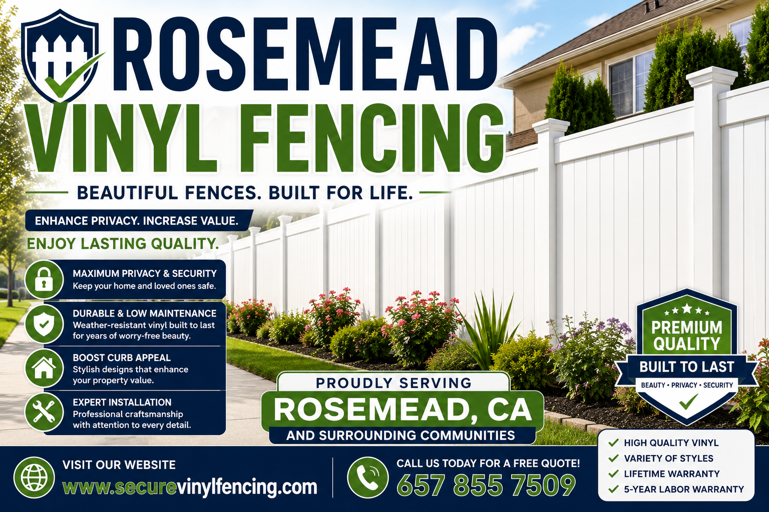 Rosemead Vinyl Fencing Rosemead Vinyl Fencing
